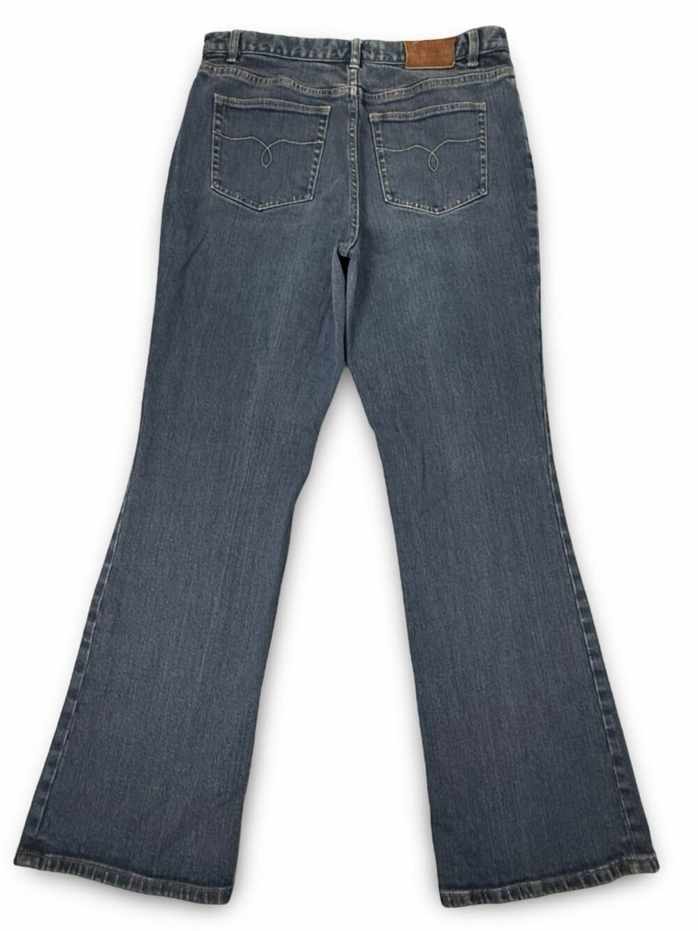 VTG Lauren Jeans Co Y2K Ralph Lauren Bootcut Jeans Womens 10 Blue Stretch Denim - Picture 2 of 9